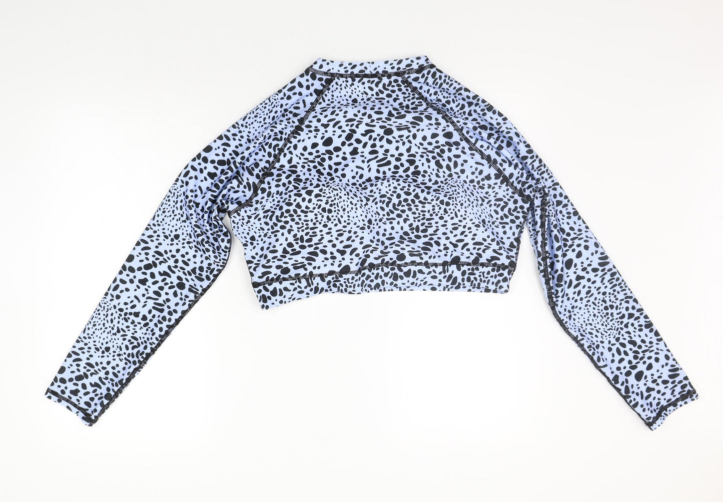 SheIn Womens Blue Polka Dot  Pullover Jumper Size 2XL