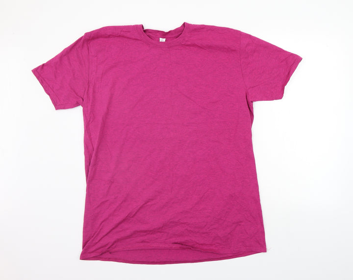 Gildan Womens Pink   Basic T-Shirt Size 2XL