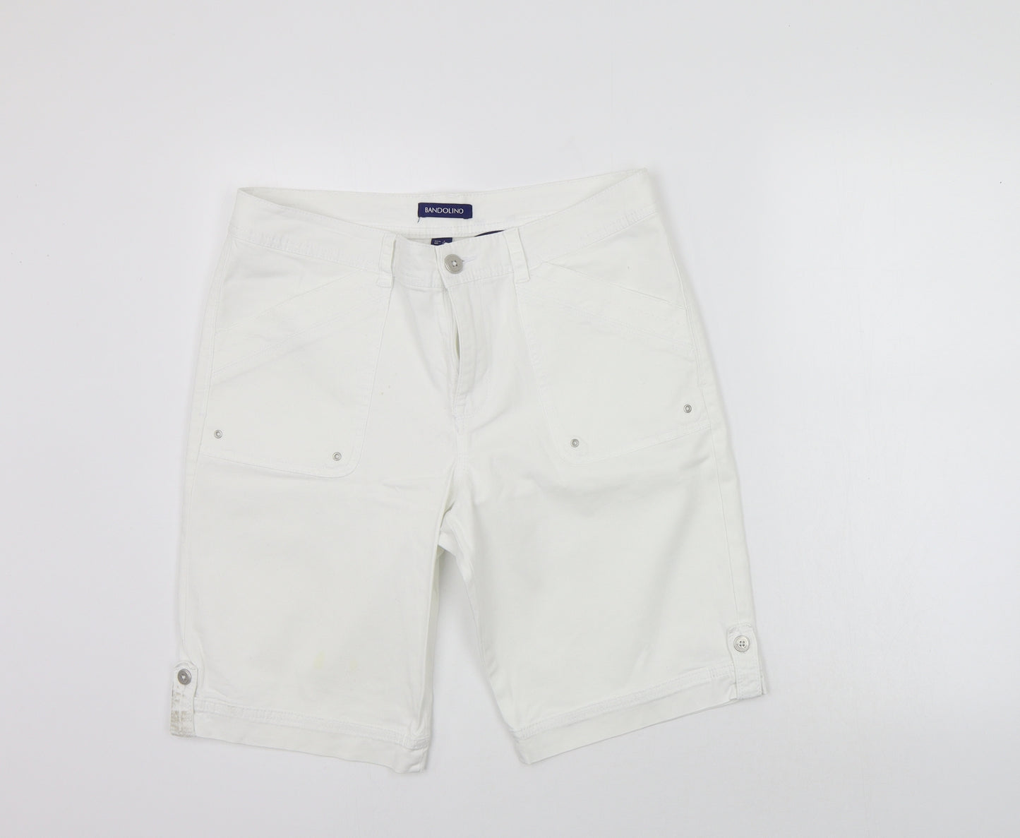Bandolino Womens White   Chino Shorts Size 12