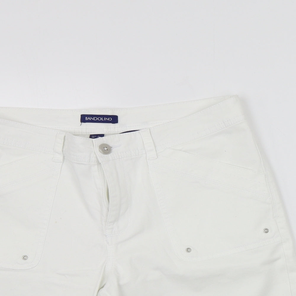 Bandolino Womens White   Chino Shorts Size 12