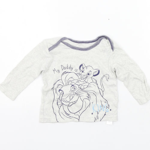 George Girls Grey   Pullover Jumper Size 3-6 Months