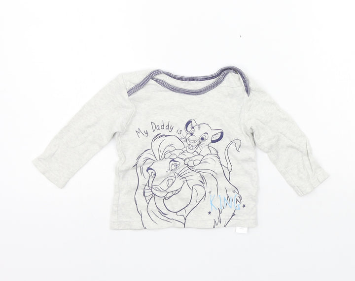 George Girls Grey   Pullover Jumper Size 3-6 Months