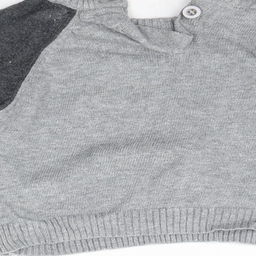 Earlydays Girls Grey   Pullover Jumper Size 3-6 Months  - animal design