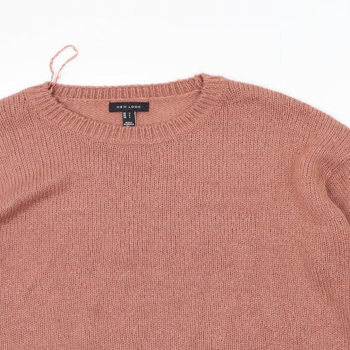 New Look Womens Pink   Pullover Jumper Size L