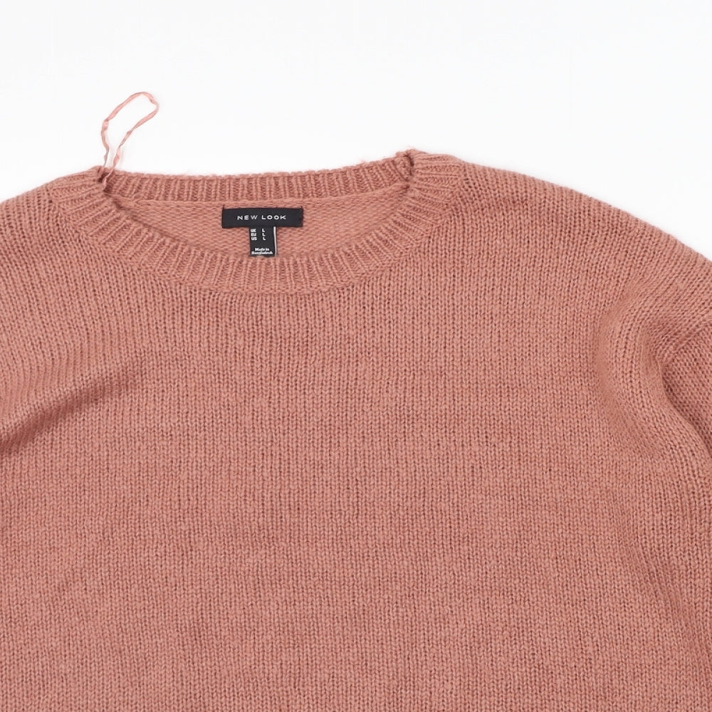 New Look Womens Pink   Pullover Jumper Size L
