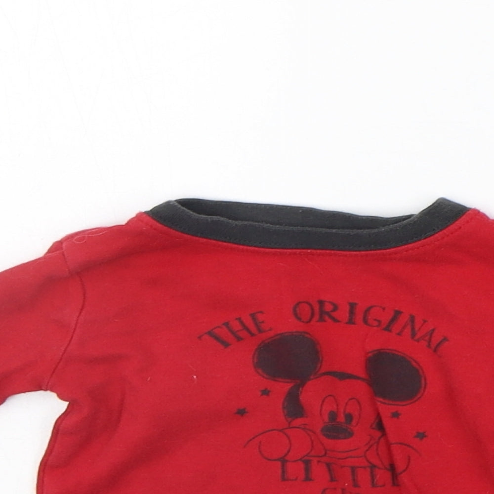 George Girls Red   Basic T-Shirt Size 3-6 Months