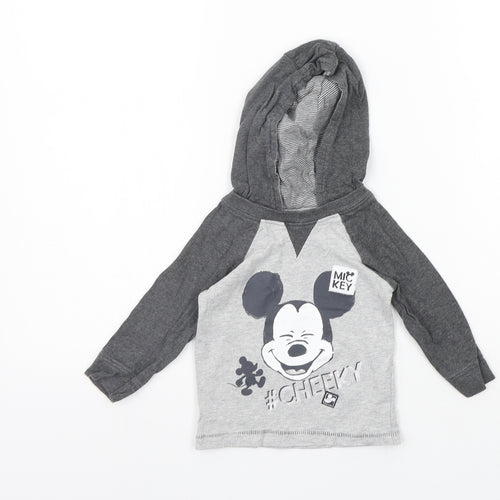 George Girls Grey   Pullover Jumper Size 3-6 Months  - Mickey