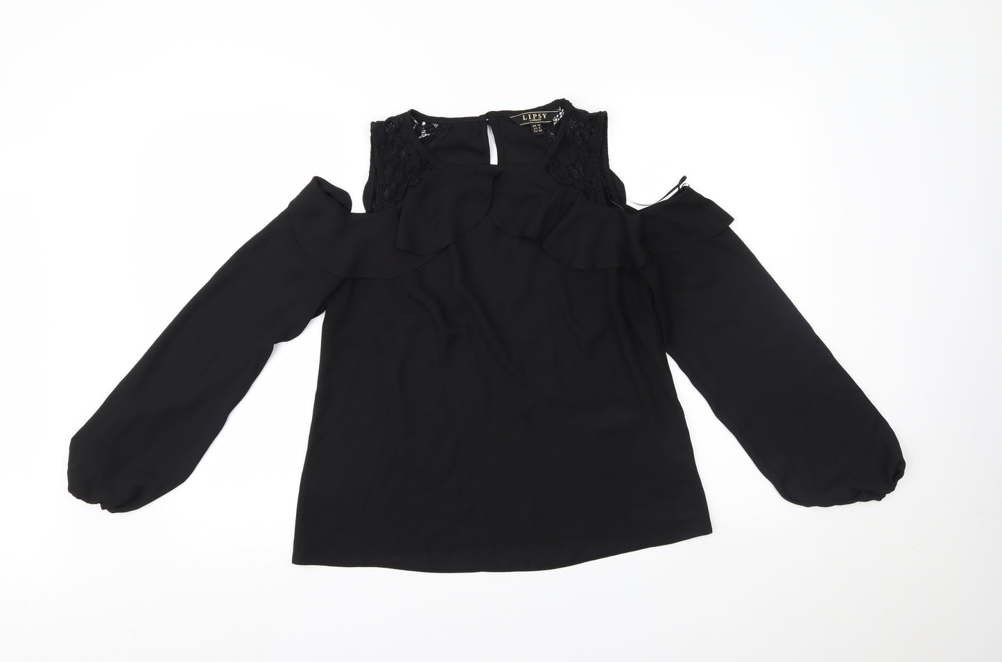Lipsy Womens Black   Basic Blouse Size 10
