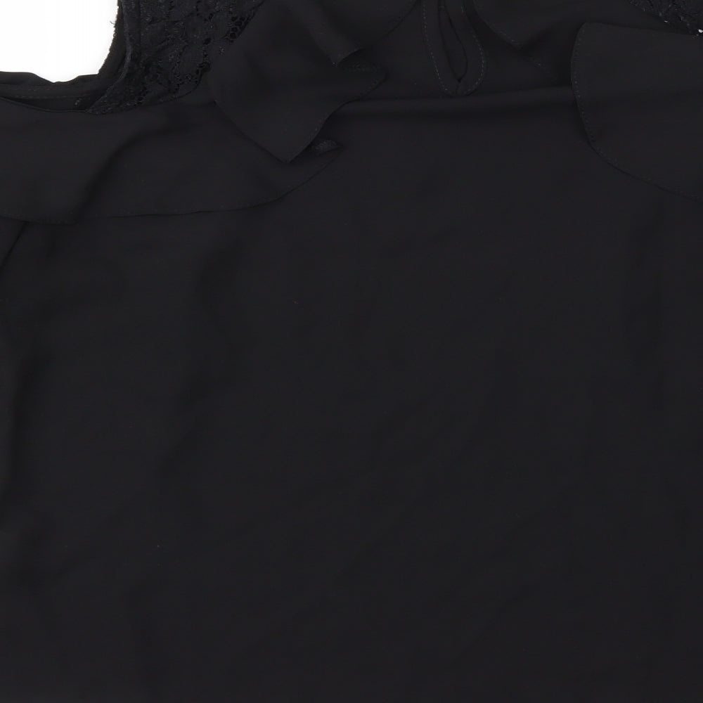 Lipsy Womens Black   Basic Blouse Size 10