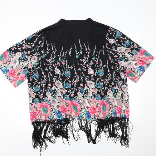 B. You Womens Multicoloured Floral  Cardigan Jumper Size S