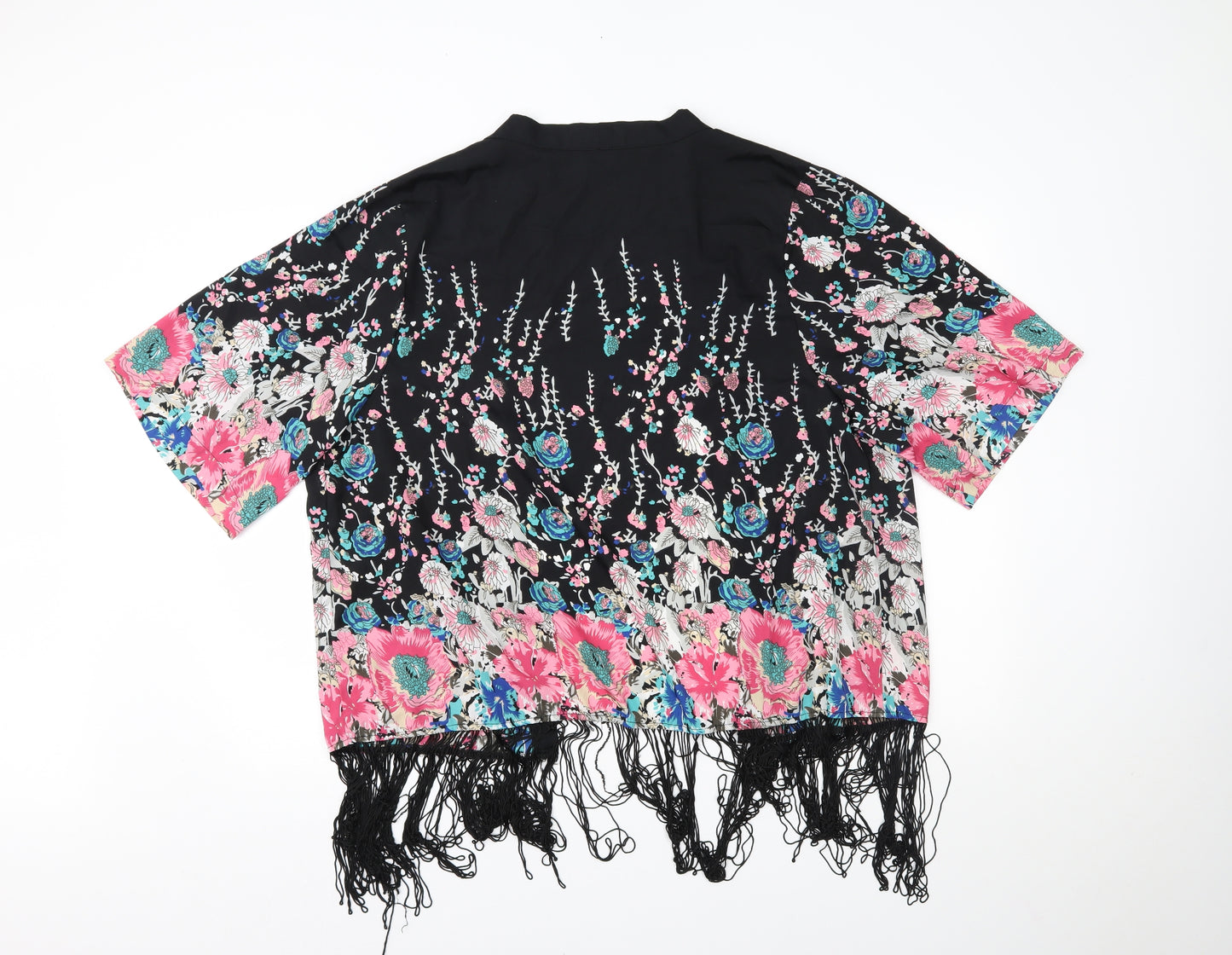 B. You Womens Multicoloured Floral  Cardigan Jumper Size S