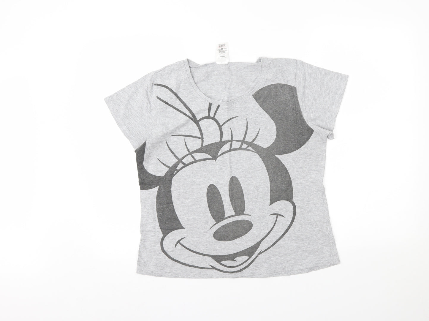 Disney Womens Grey   Top Pyjama Top Size M  - Minnie Mouse