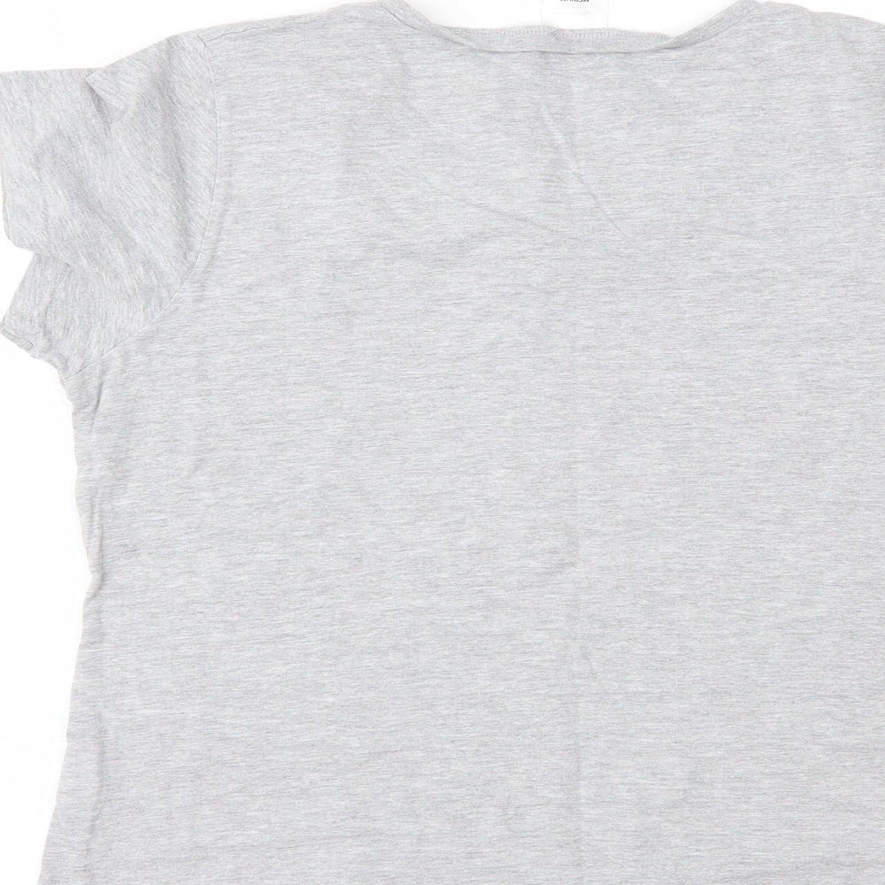 Disney Womens Grey   Top Pyjama Top Size M  - Minnie Mouse