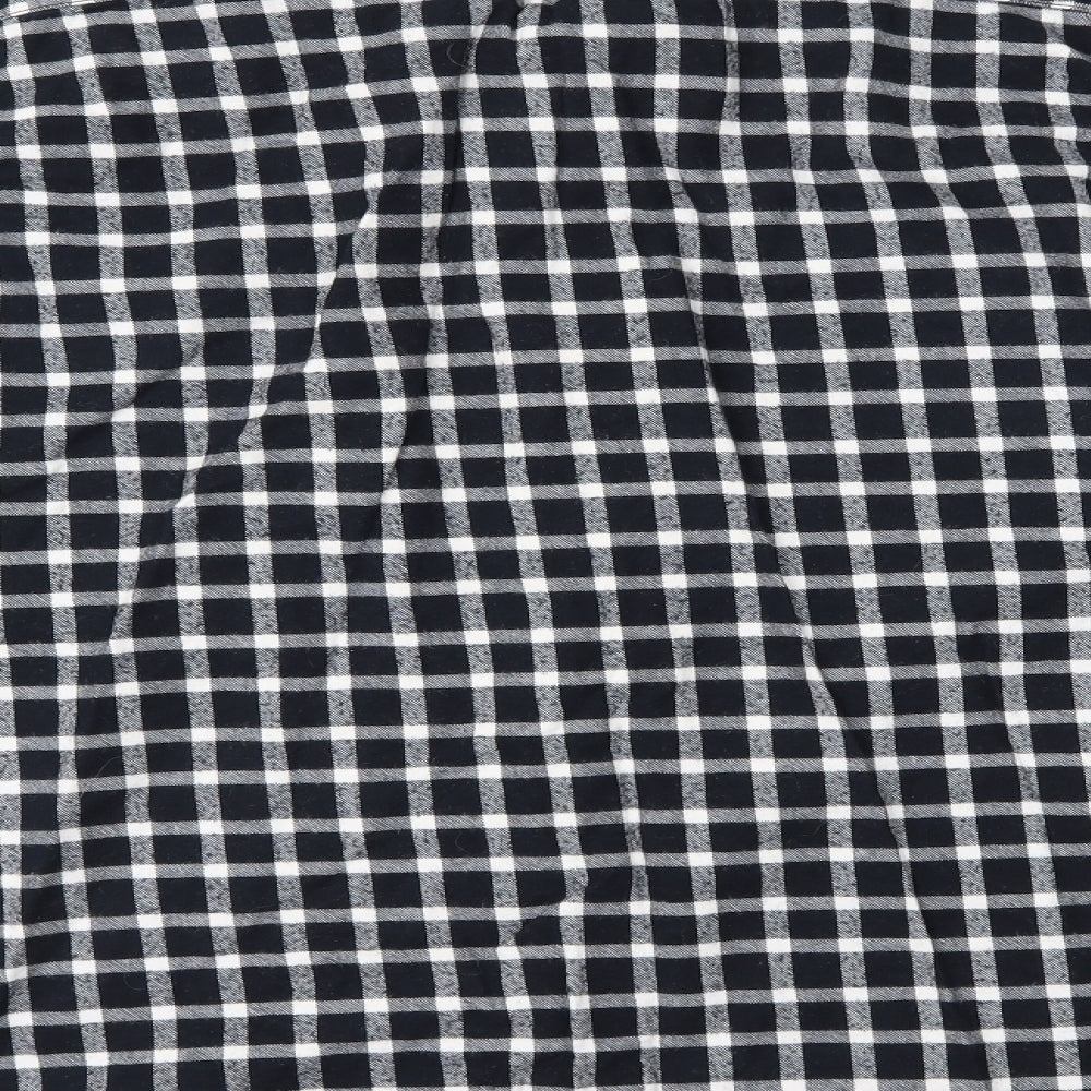 ASOS Mens Blue Plaid   Button-Up Size XL