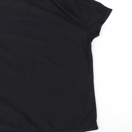 Wave Zone Girls Black   Basic T-Shirt Size 12 Years