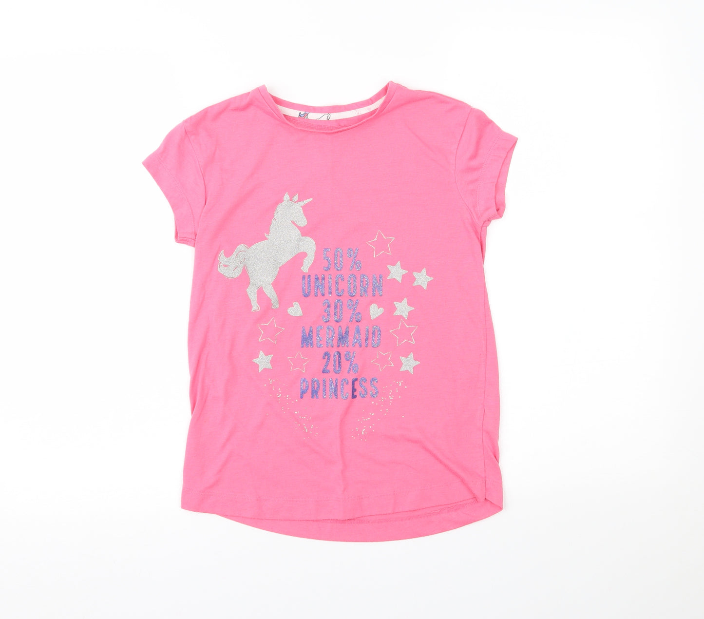 Matalan Girls Pink   Top Pyjama Top Size 10 Years