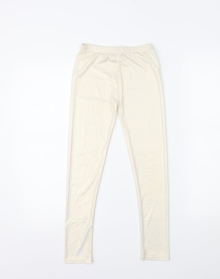 Limelight Girls Ivory   Jegging Trousers Size 11 Years