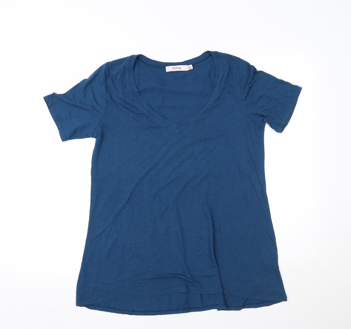 JustFab Womens Blue   Basic Polo Size S