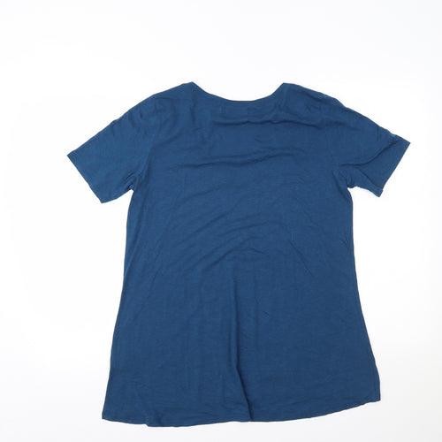 JustFab Womens Blue   Basic Polo Size S