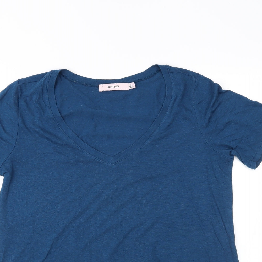 JustFab Womens Blue   Basic Polo Size S