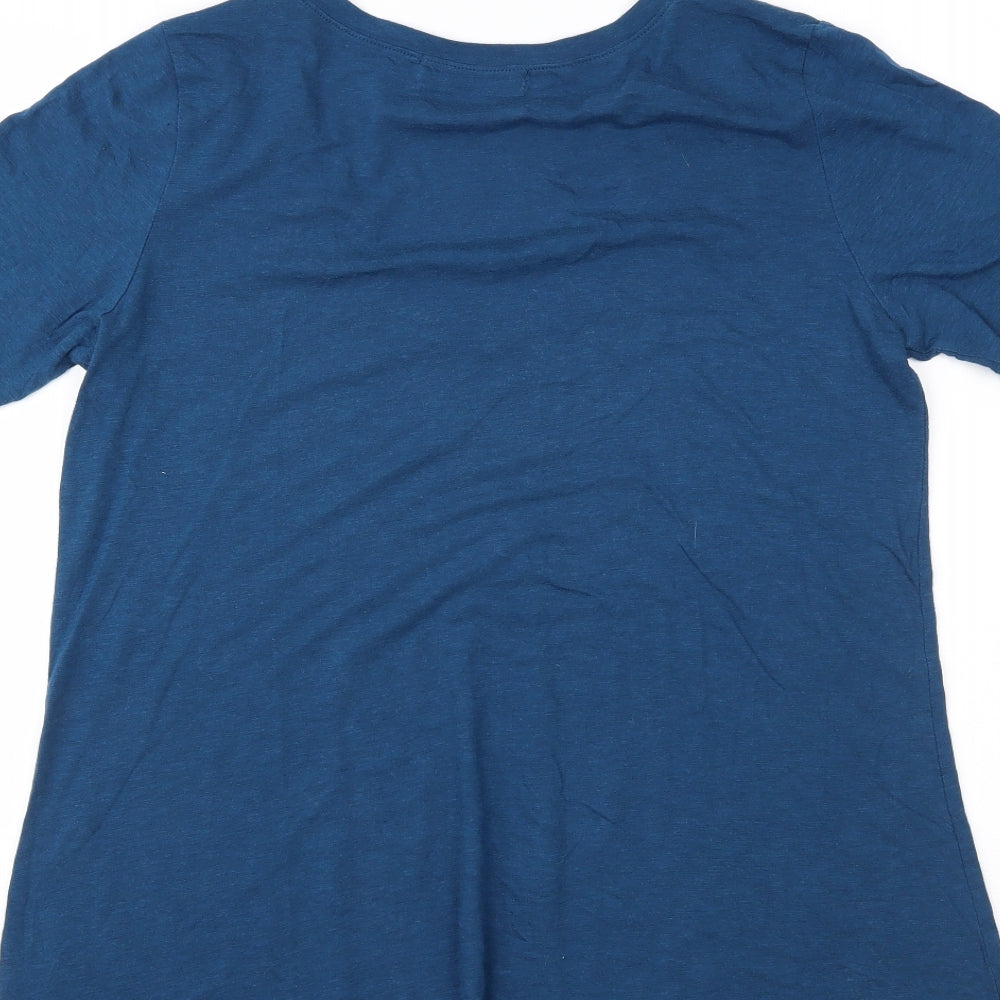 JustFab Womens Blue   Basic Polo Size S