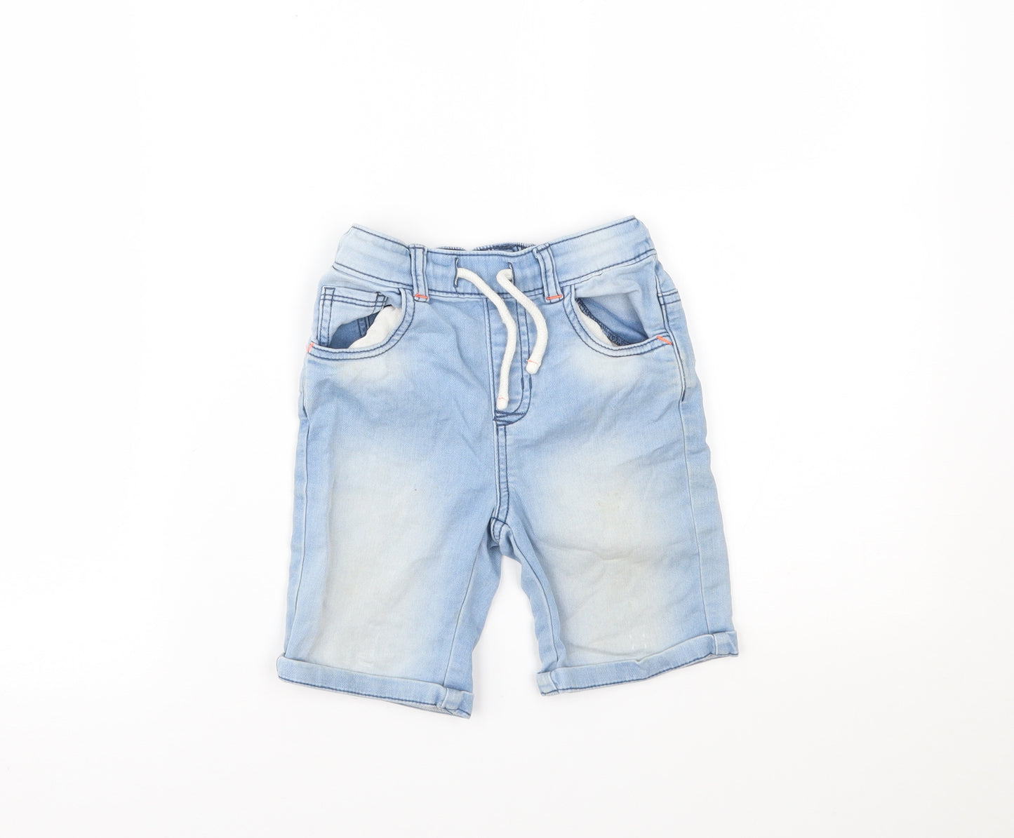 Nutmeg Boys Blue  Denim Chino Shorts Size 4-5 Years