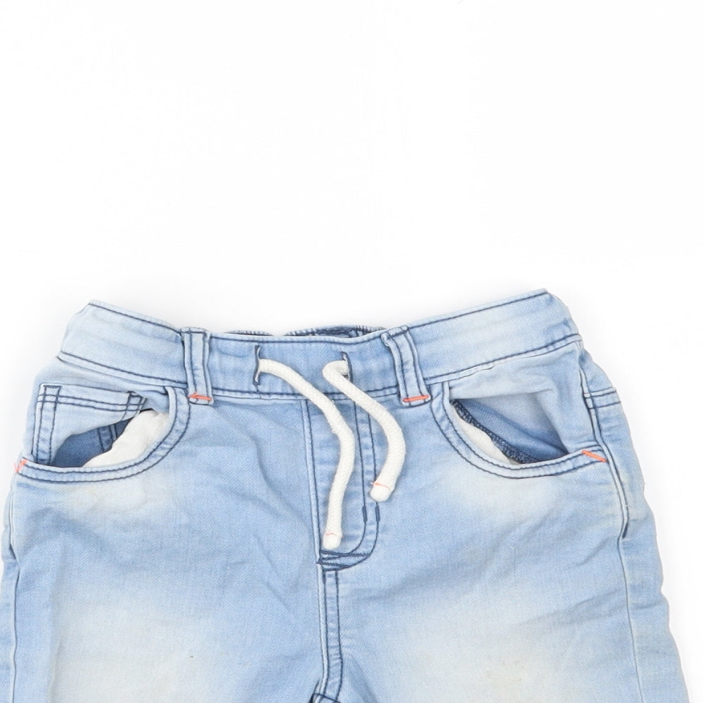 Nutmeg Boys Blue  Denim Chino Shorts Size 4-5 Years