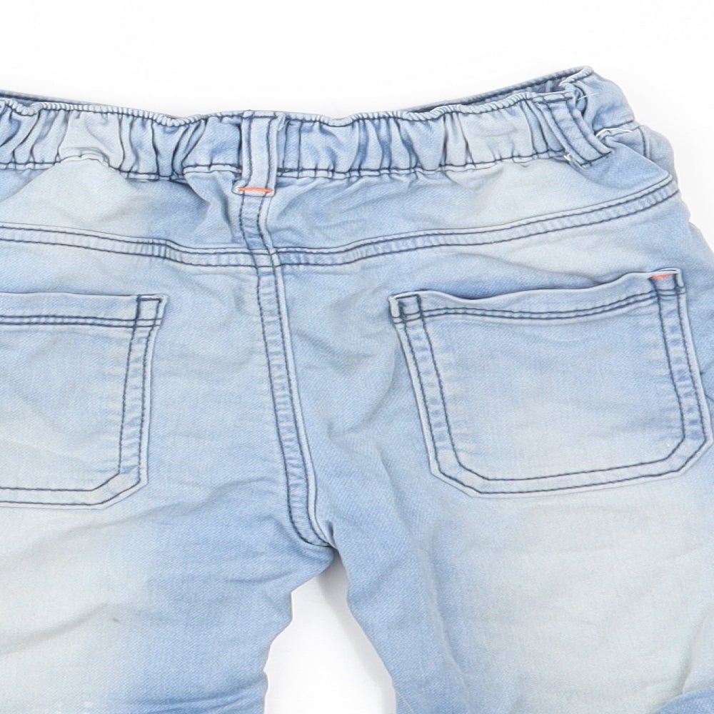 Nutmeg Boys Blue  Denim Chino Shorts Size 4-5 Years