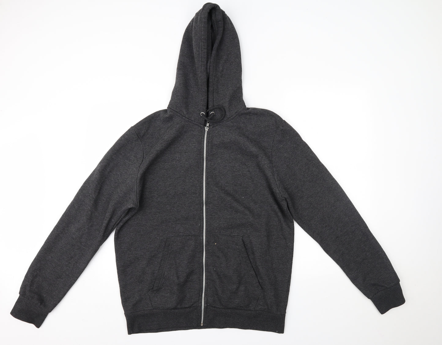 Peacocks Mens Grey   Full Zip Hoodie Size L