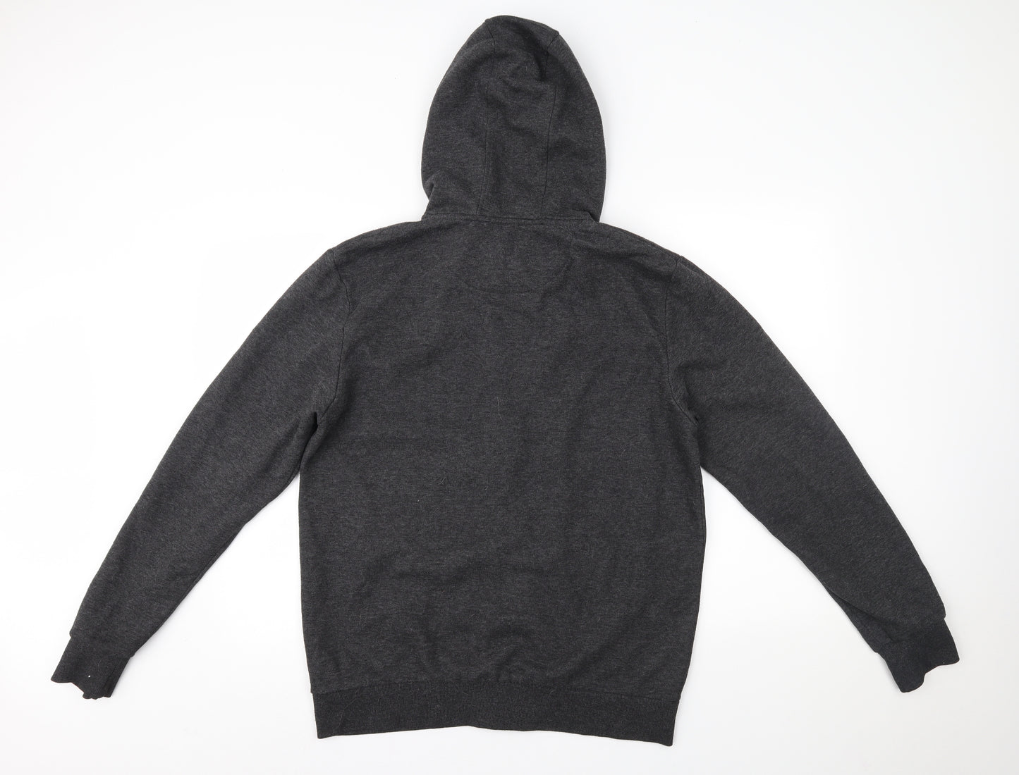 Peacocks Mens Grey   Full Zip Hoodie Size L