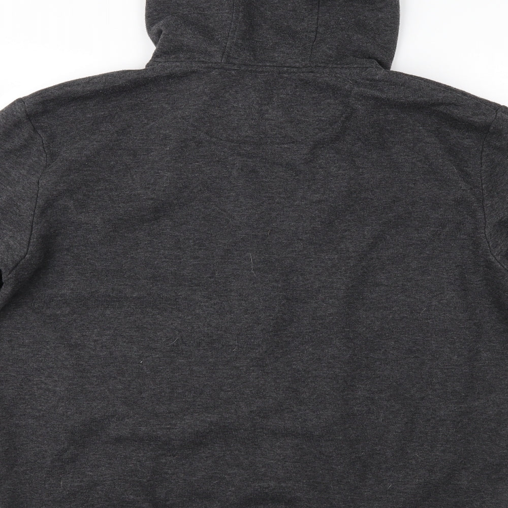 Peacocks Mens Grey   Full Zip Hoodie Size L