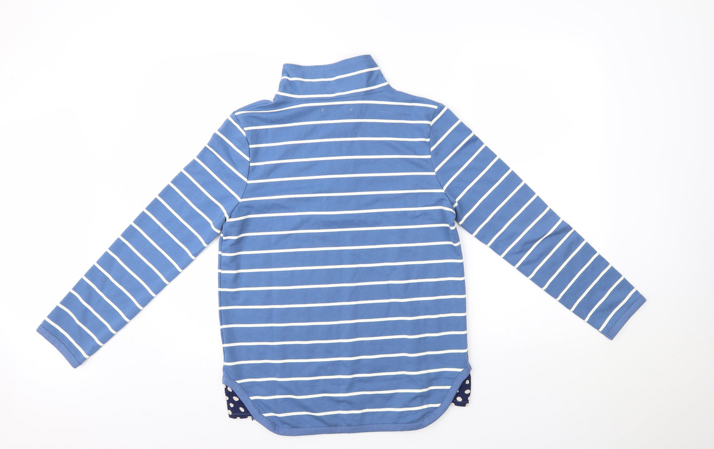 Tru Womens Blue Striped  Pullover Jumper Size S