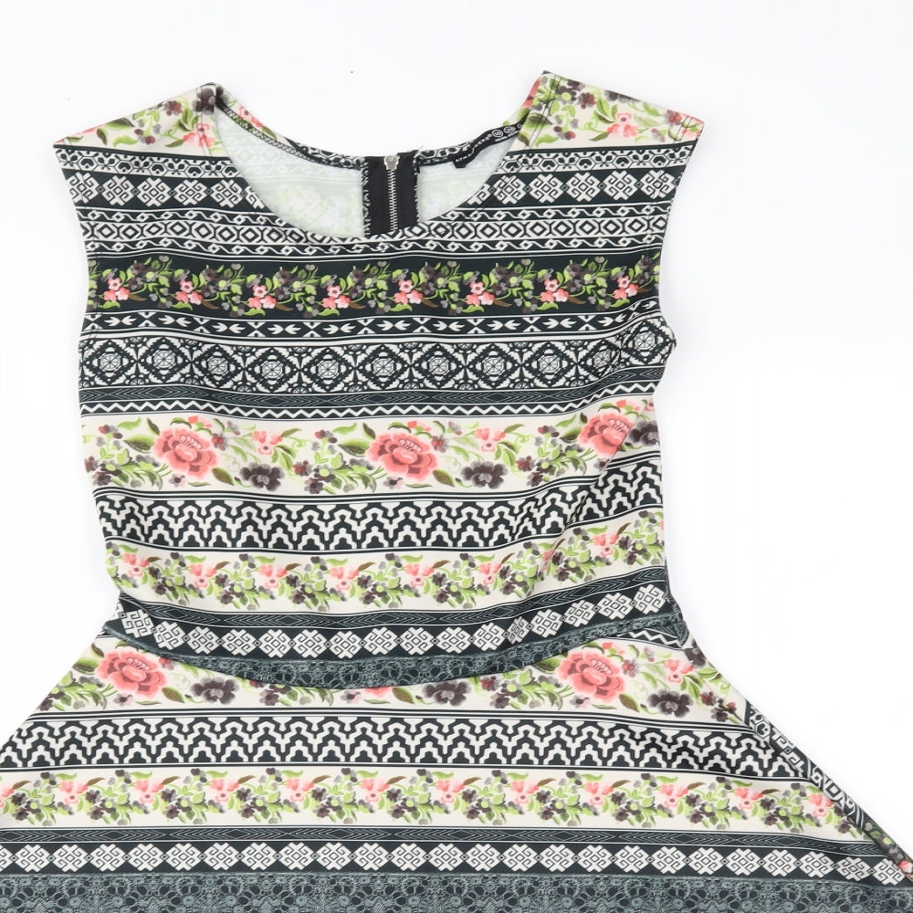 Primark Womens Multicoloured Floral  Fit & Flare  Size 10