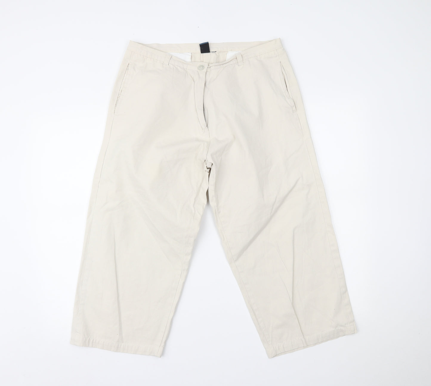 Originals Womens Beige   Cropped Trousers Size 14