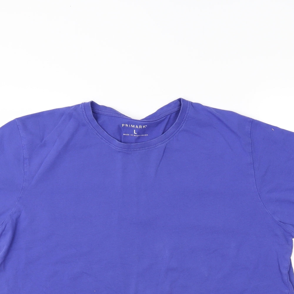 Primark Mens Blue    T-Shirt Size L