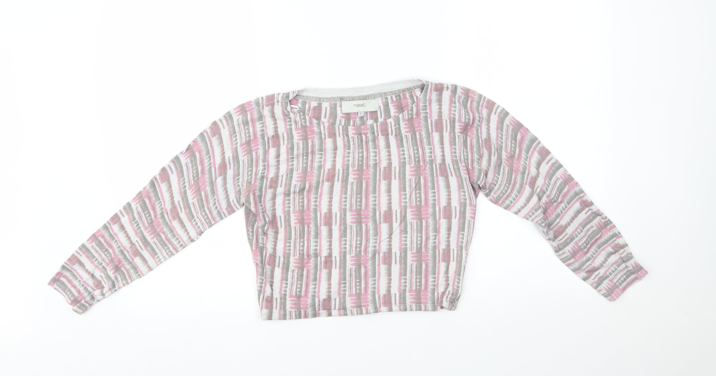 NEXT Womens Multicoloured   Cropped T-Shirt Size 8