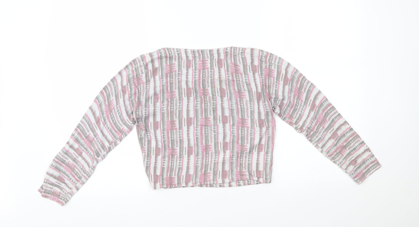 NEXT Womens Multicoloured   Cropped T-Shirt Size 8