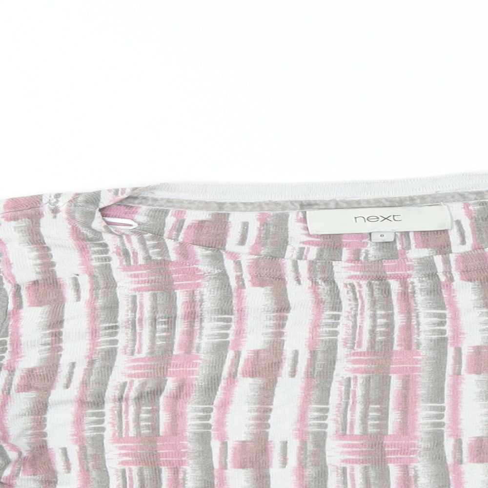 NEXT Womens Multicoloured   Cropped T-Shirt Size 8