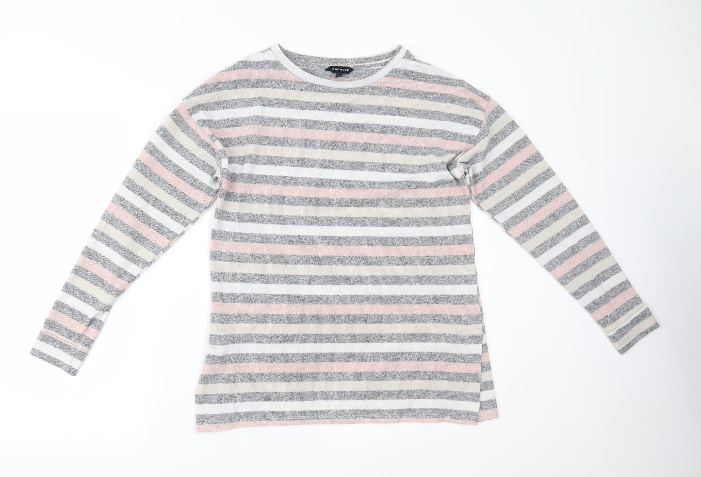 Peacocks Womens Multicoloured Striped  Pullover Jumper Size 8
