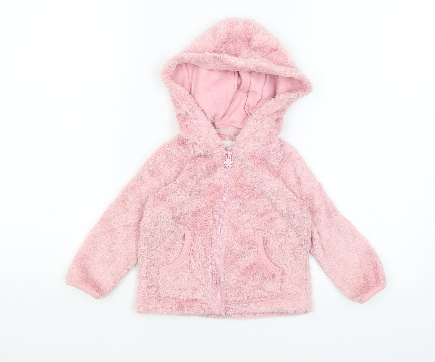 F&F Girls Pink   Full Zip Hoodie Size 2-3 Years