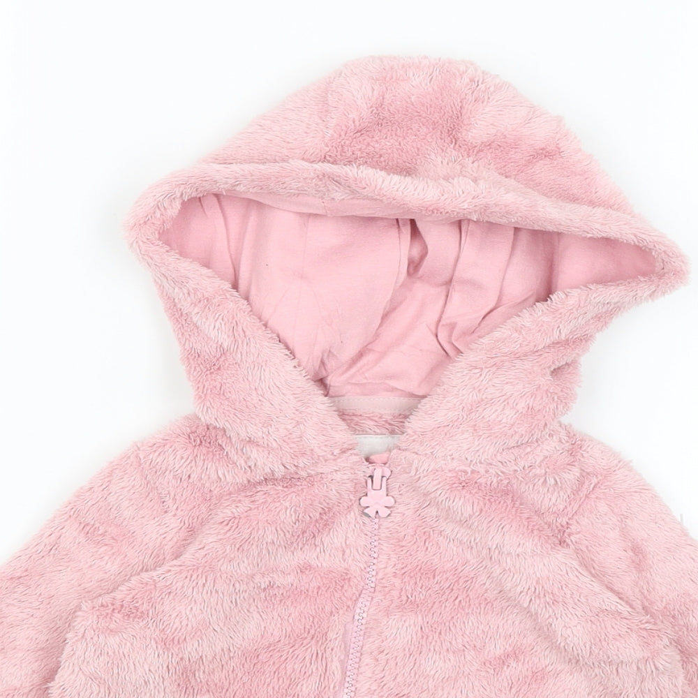 F&F Girls Pink   Full Zip Hoodie Size 2-3 Years