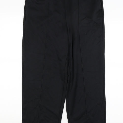 BM Collection Womens Black   Capri Trousers Size 12 L24 in