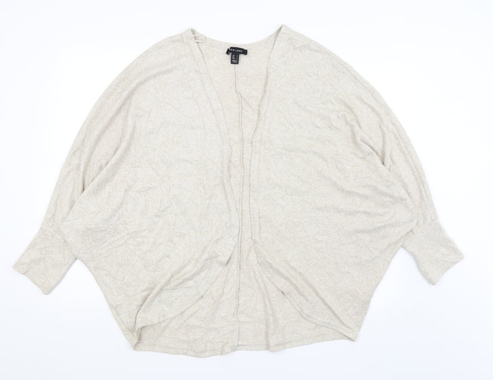 New Look Womens Beige   Wrap Jumper Size L