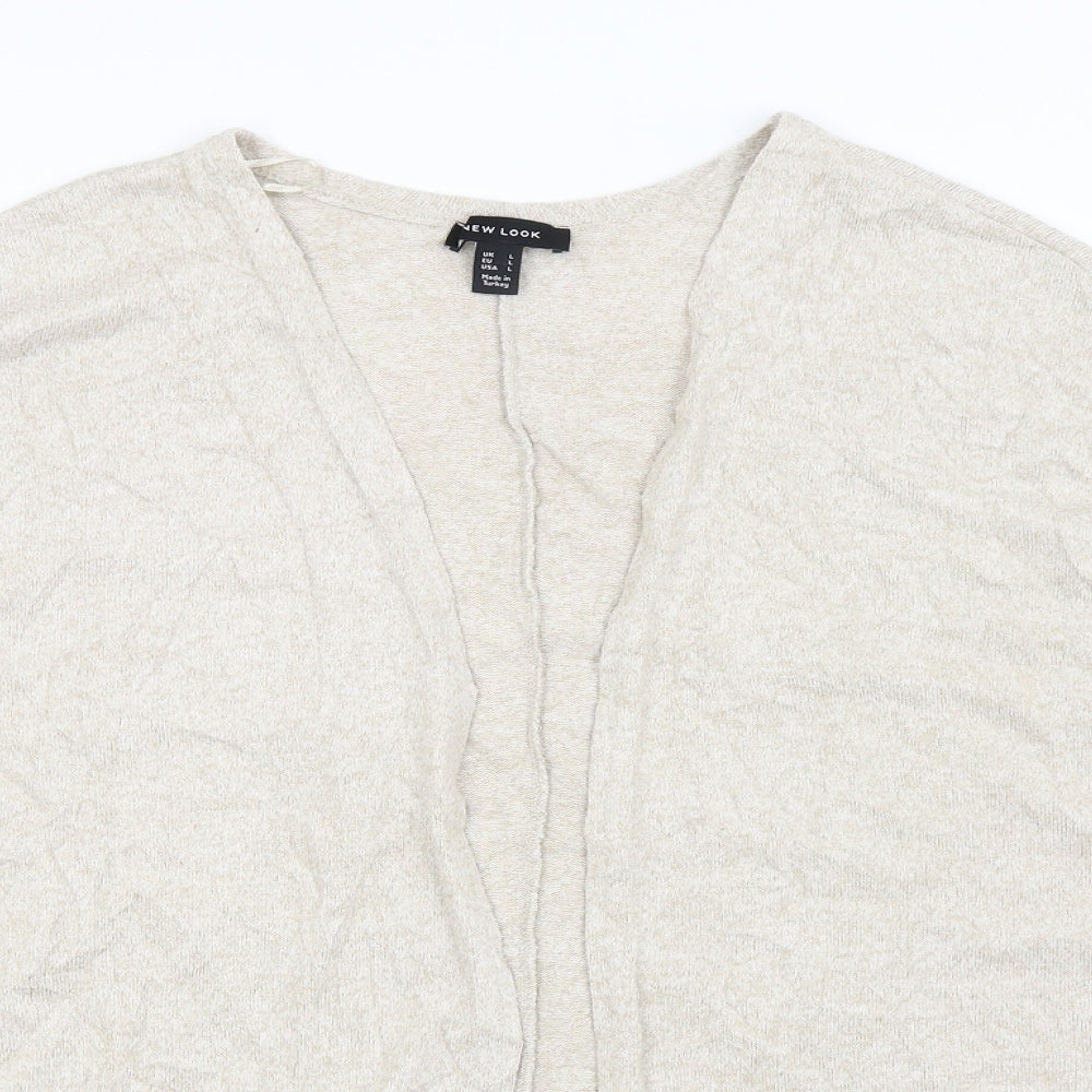 New Look Womens Beige   Wrap Jumper Size L