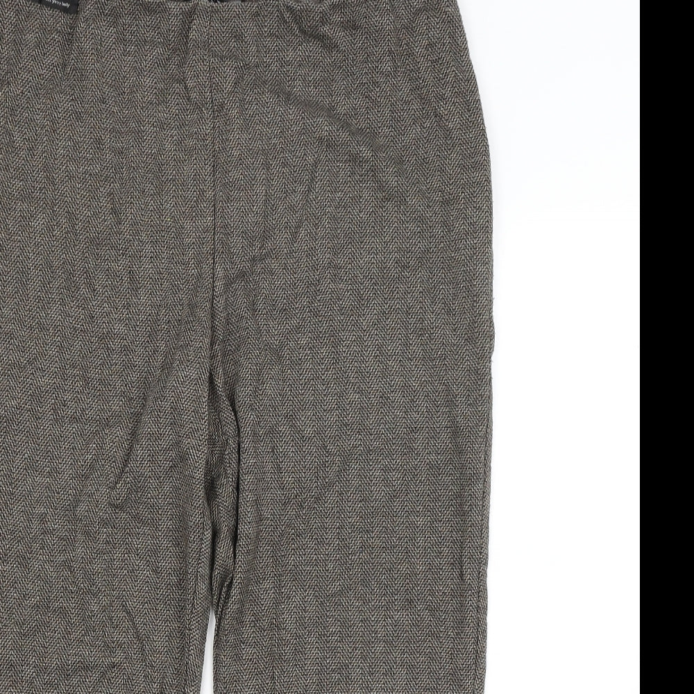 Classics Womens Brown   Cropped Trousers Size 18 L26 in