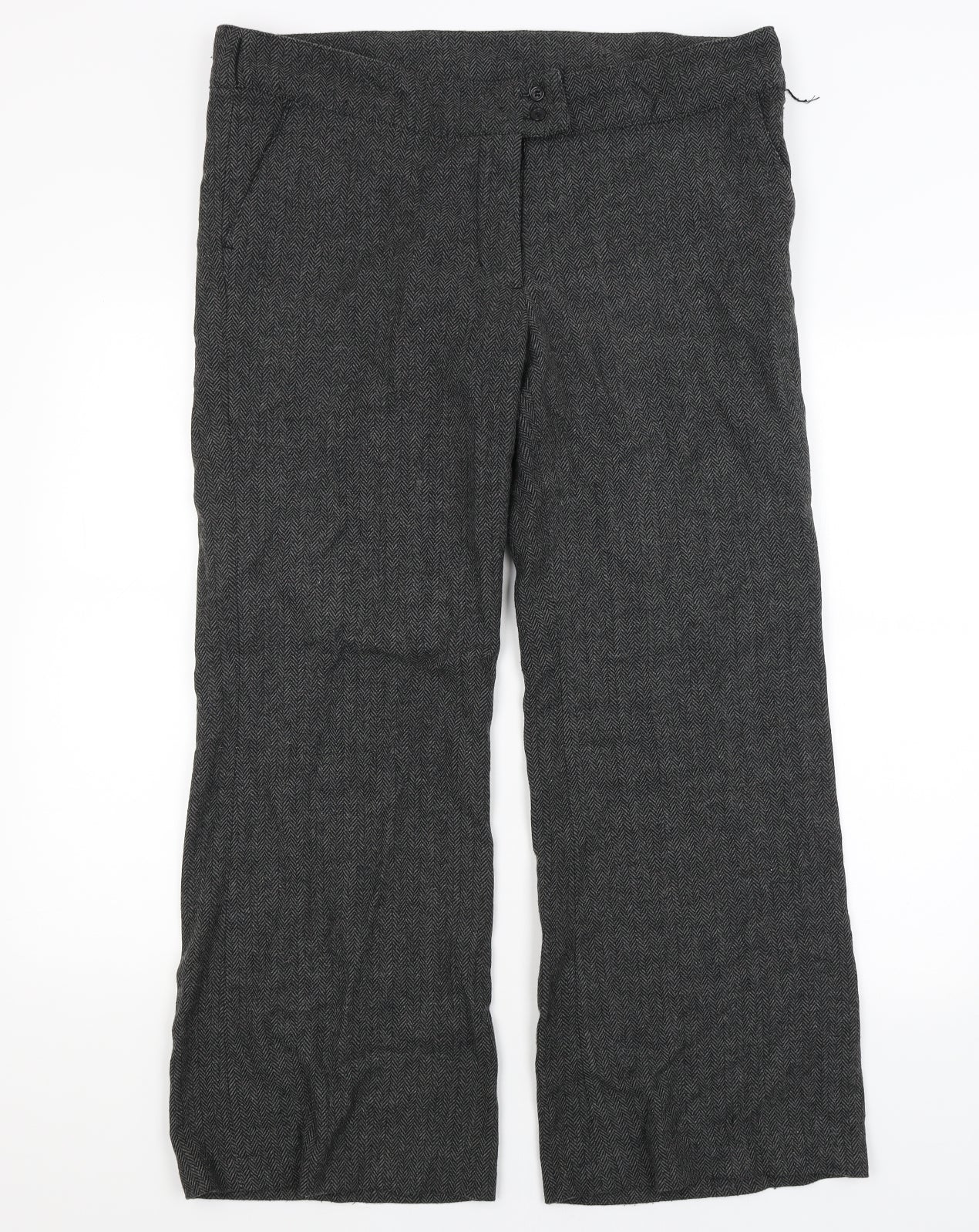 Janique Womens Grey   Trousers  Size 18 L27 in