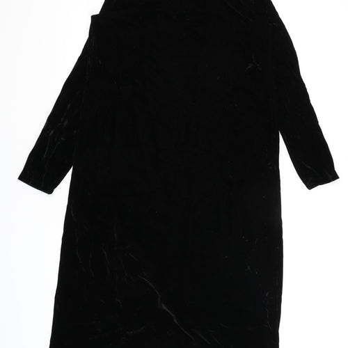 On Line Womens Black   Wrap Jumper Size S
