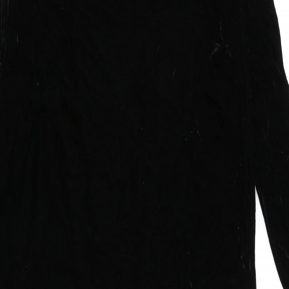 On Line Womens Black   Wrap Jumper Size S