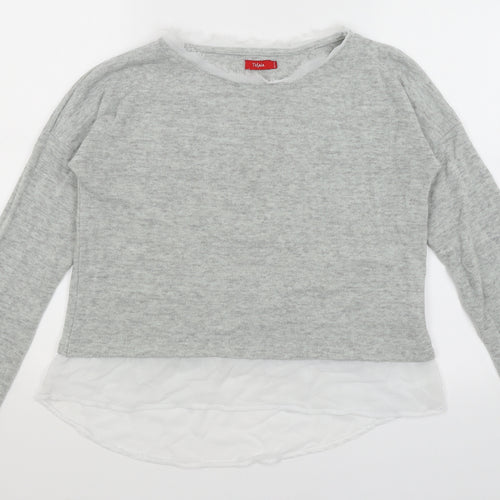 TISSAIA Womens Grey   Pullover Jumper Size 16