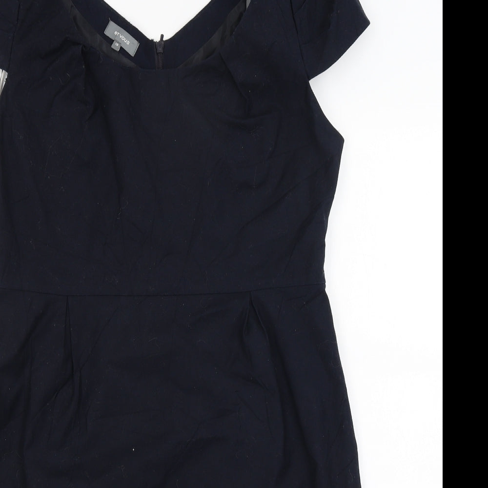 Et Vous Womens Blue   Pencil Dress  Size 16